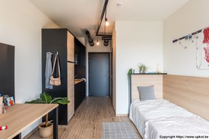 Studio - kitchenette & bed