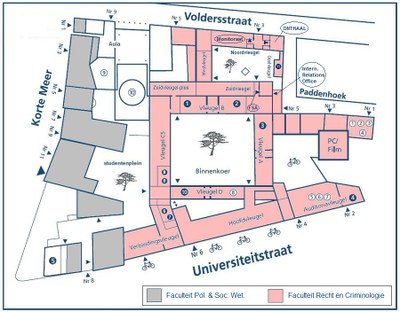 plattegrond rechtsgeleerdheid